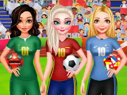 Xogo BFF Princess Vote For Football 2018 en liña