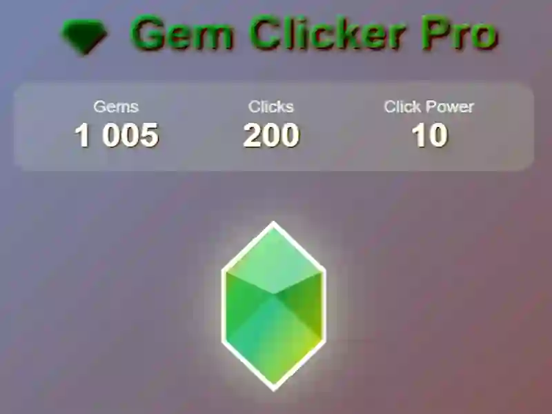Xogo Gem clicker pro en liña