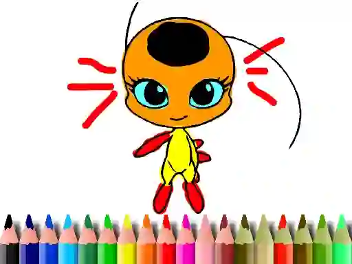 Xogo Back To School: Dotted Girl Coloring en liña