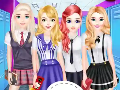 Xogo Girls School Fashion en liña