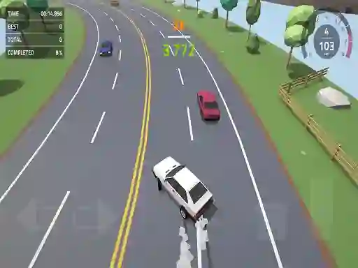 Xogo Polygon Drift: Endless Traffic Racing en liña