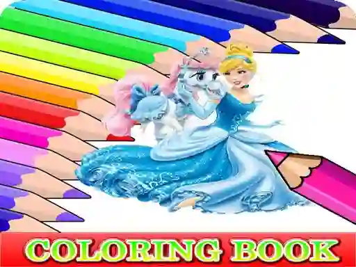 Xogo Coloring Book for Cinderella en liña