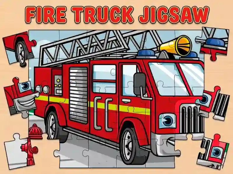 Xogo Fire Truck Jigsaw en liña