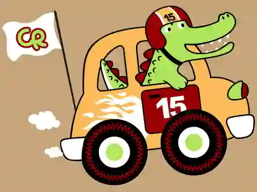 Xogo Fast Racing Cars Coloring en liña