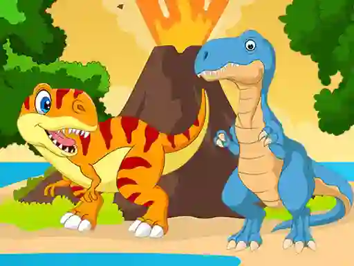 Xogo Dino Jigsaw en liña