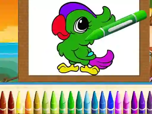 Xogo Cute Animals Coloring en liña