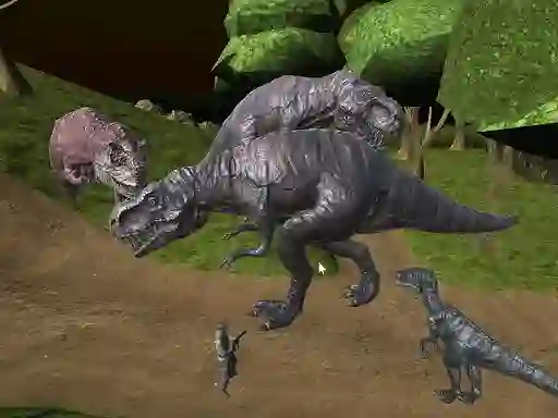 Xogo Mightnight Multiplayer Dinosaur Hunt en liña
