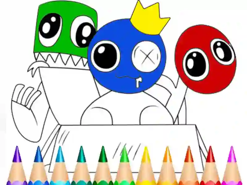 Xogo Rainbow Friends Coloring Book en liña