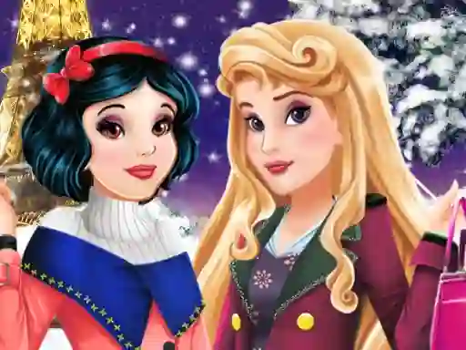 Xogo Aurora and Snow White Winter Fashion en liña