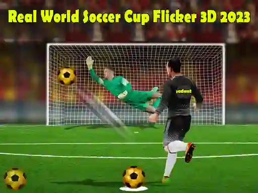 Xogo Real World Soccer Cup Flicker 3D 2023 en liña