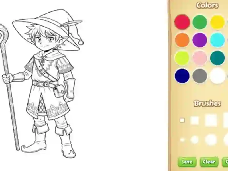 Xogo Elf Coloring Book en liña