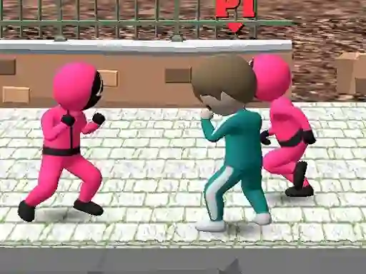 Xogo Squid Game Multiplayer Fighting en liña