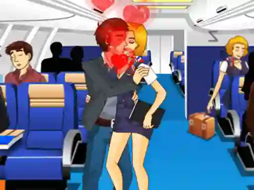 Xogo Air Hostess Kissing en liña