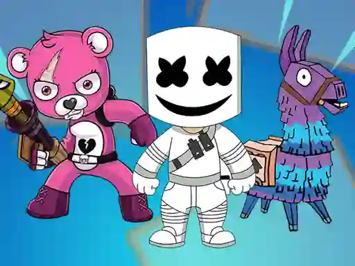 Xogo Battle Royale Coloring Book en liña