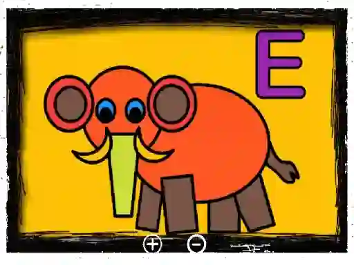 Xogo Easy Kids Coloring Letters en liña