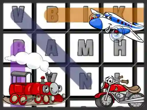 Xogo Word Search Transport en liña