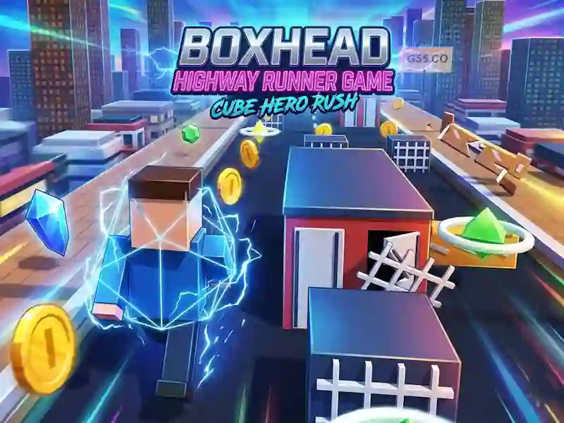 Xogo Boxhead Highway Runner Game en liña