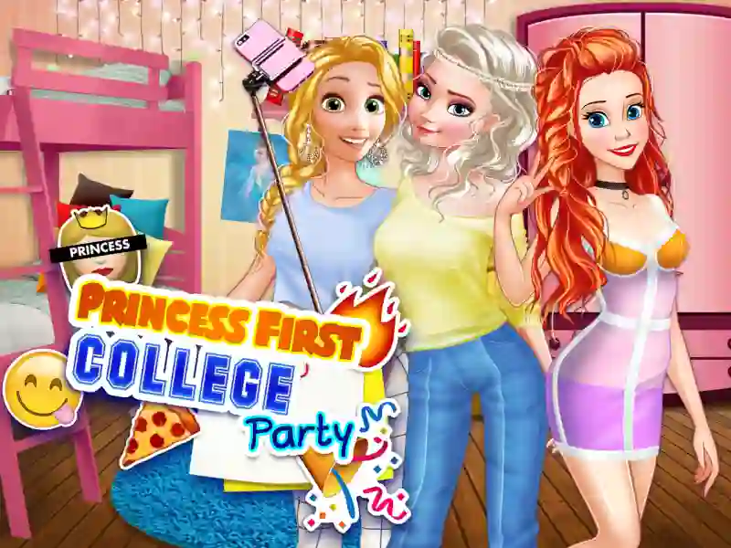 Xogo Princess First College Party en liña