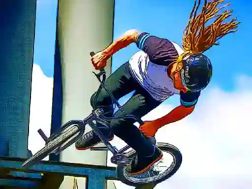 Xogo bmx bikes jigsaw en liña