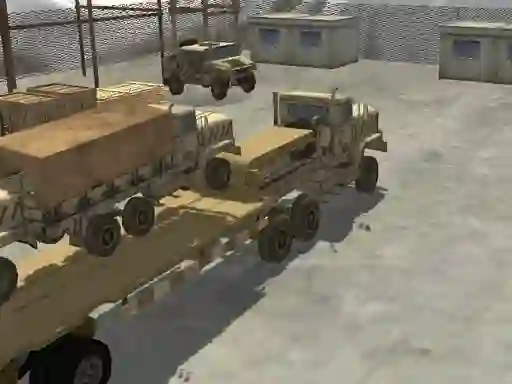 Xogo Transport Army vehicle truck driving en liña