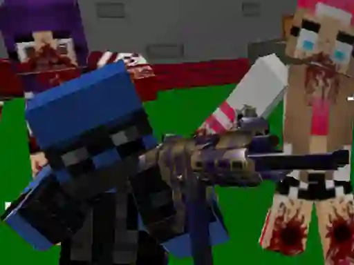 Xogo Blocky Combat Special Forces: Zombie Apocalypse en liña