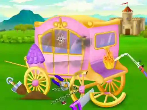 Xogo Princess Castle Cleaning en liña