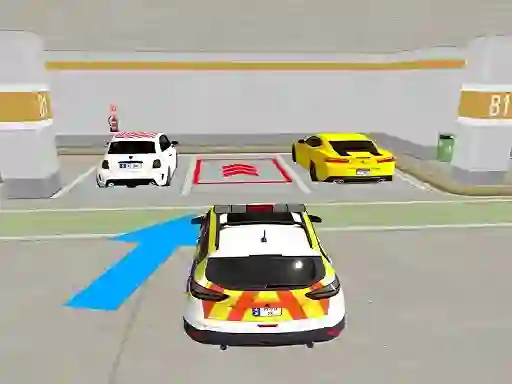 Xogo Real Car Parking Basement Driving School Simulator en liña