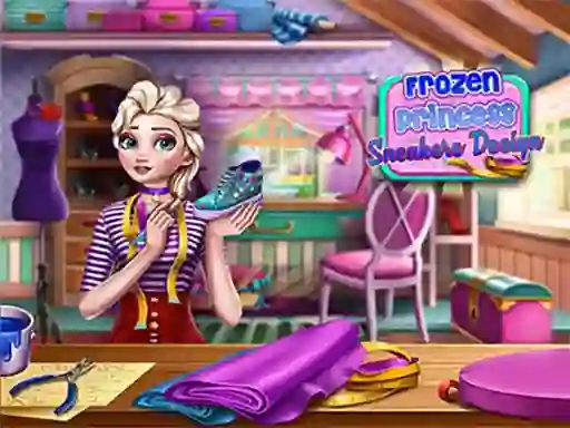 Xogo Frozen Princess Sneakers Design en liña