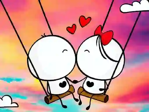 Xogo Spot The Differences Happy Valentines Day en liña