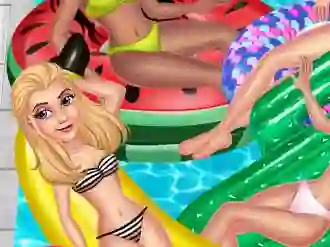 Xogo Princess Pool Party Floats en liña