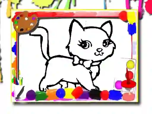 Xogo Sweet Cats Coloring en liña