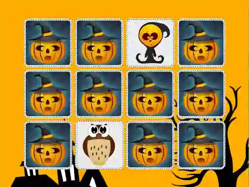 Xogo Kids Memory Game Halloween en liña