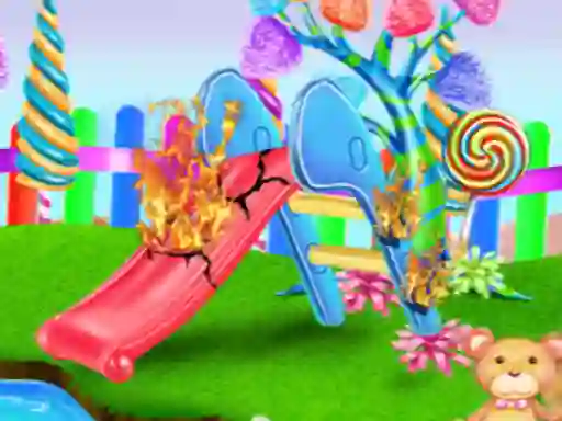 Xogo Candy Garden Cleaning en liña