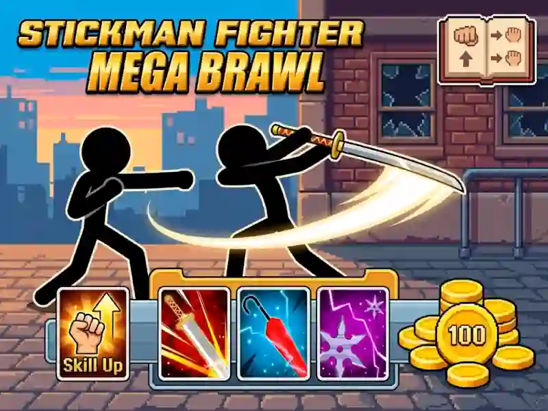Xogo Stickman Fighter Mega Brawl en liña