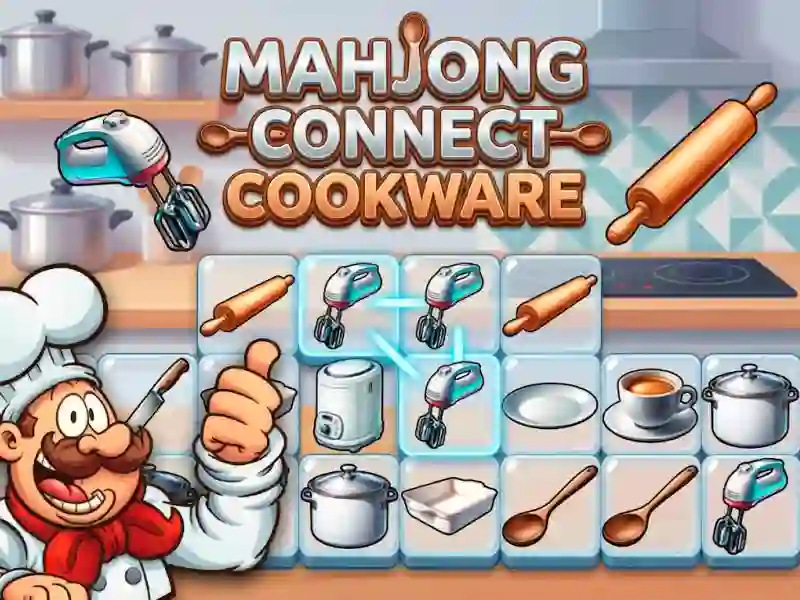 Xogo Mahjong Connect Cookware en liña