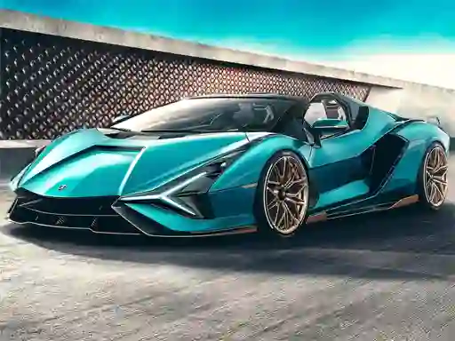 Xogo Lamborghini Sian Roadster Puzzle en liña