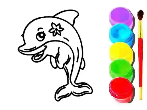 Xogo Dolphin Coloring Book en liña