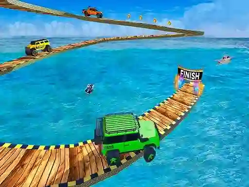 Xogo Impossible Tracks Jeep Stunts Driving en liña