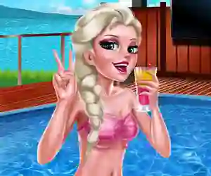 Xogo Ice Queen Pool Day en liña