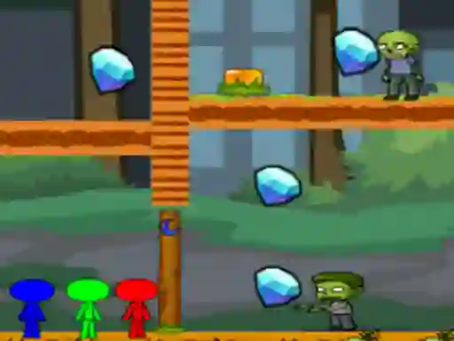 Xogo StickMan Bros Vs Zombies en liña