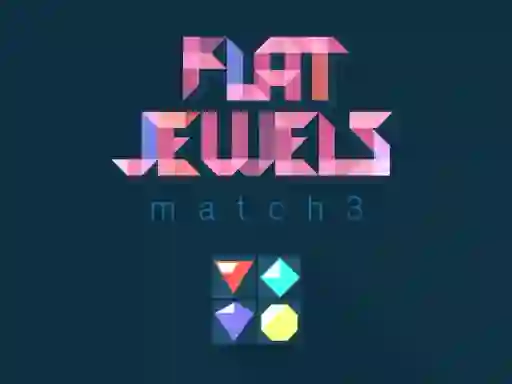 Xogo Flat jewels match 3 en liña
