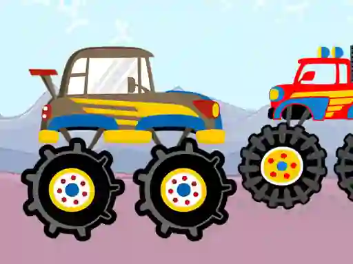 Xogo Fun Monster Trucks Jigsaw en liña