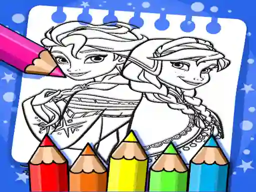 Xogo Frozen Coloring Book en liña