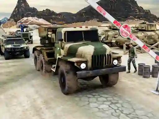 Xogo Army Machine Transporter Truck en liña