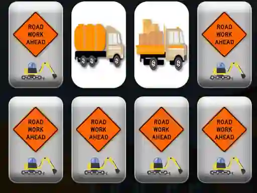 Xogo Work Trucks Memory en liña