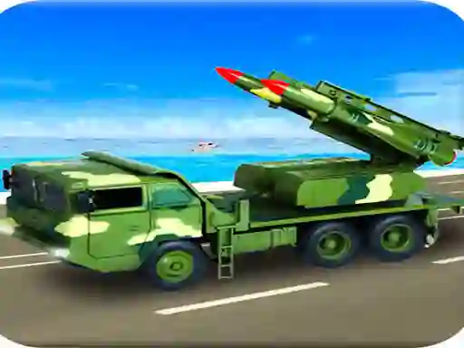 Xogo Us Army Missile Attack Army Truck Driving Games en liña