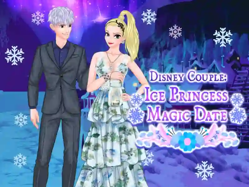 Xogo Ice Couple Princess Magic Date en liña