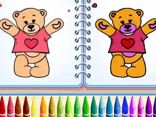 Xogo Cute Teddy Bear Colors en liña