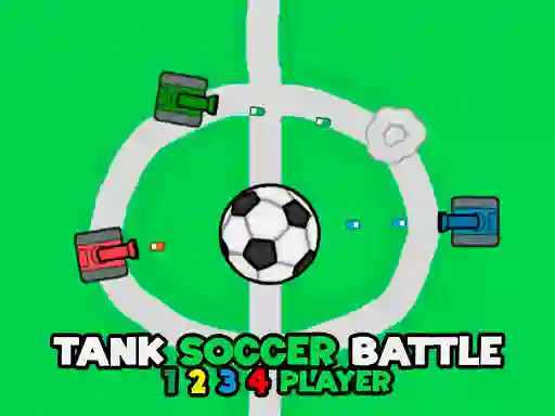 Xogo Tank Soccer Battle 1 2 3 4 Player en liña