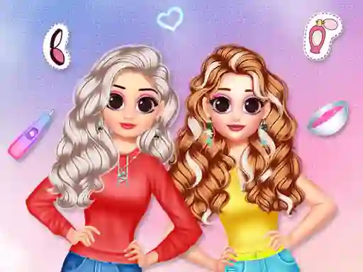 Xogo Besties Makeover Salon en liña